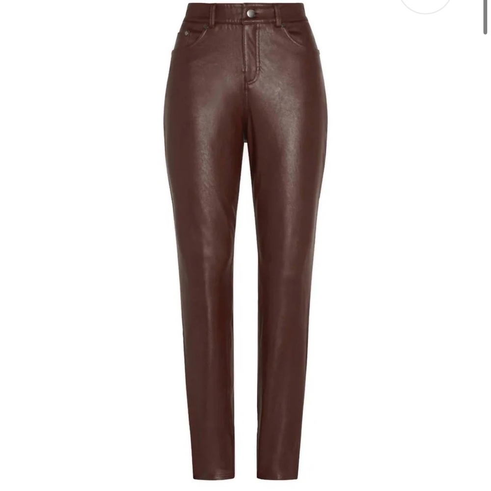 NWT Commando Faux Leather Five Pocket Pant in Color Oxblood